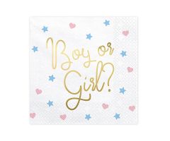 gender reveal servietten 1 