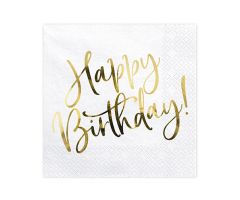 happy birthday gold servietten 1 