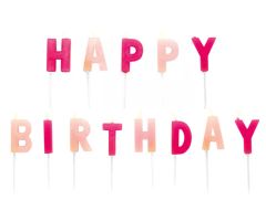 happy birthday kerzen pink 1 