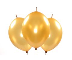 Kettenballons metallic gold