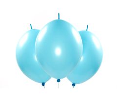 Kettenballons hellblau