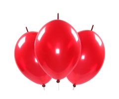 Kettenballons rot