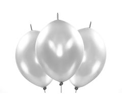Kettenballons metallic silber