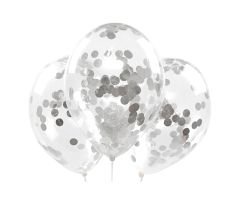 konfettiballons silber 1 