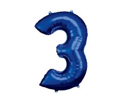 maxi zahl blau 3 