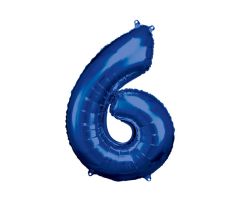 maxi zahl blau 6 