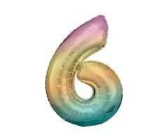 maxi zahl regenbogen 6 