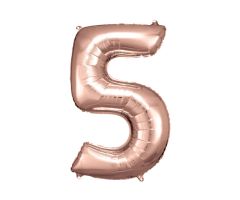 maxi zahl rosegold 5 