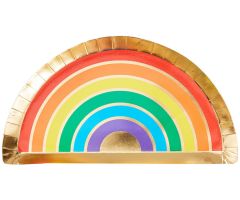 regenbogen gold teller 