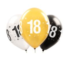 zahlenballon metallic 18 sw 