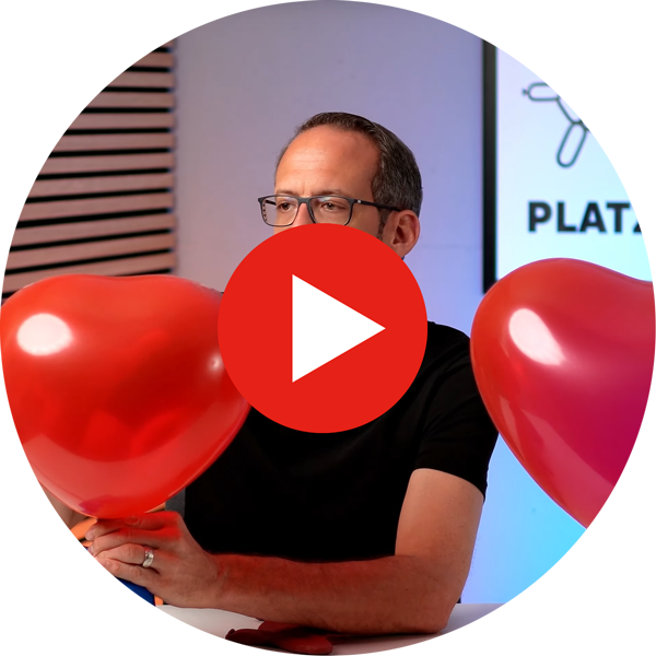 Tutorial Herzballons aufblasen